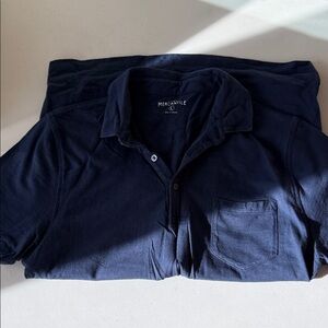 J. Crew Men's Dark Blue Polo Shirt